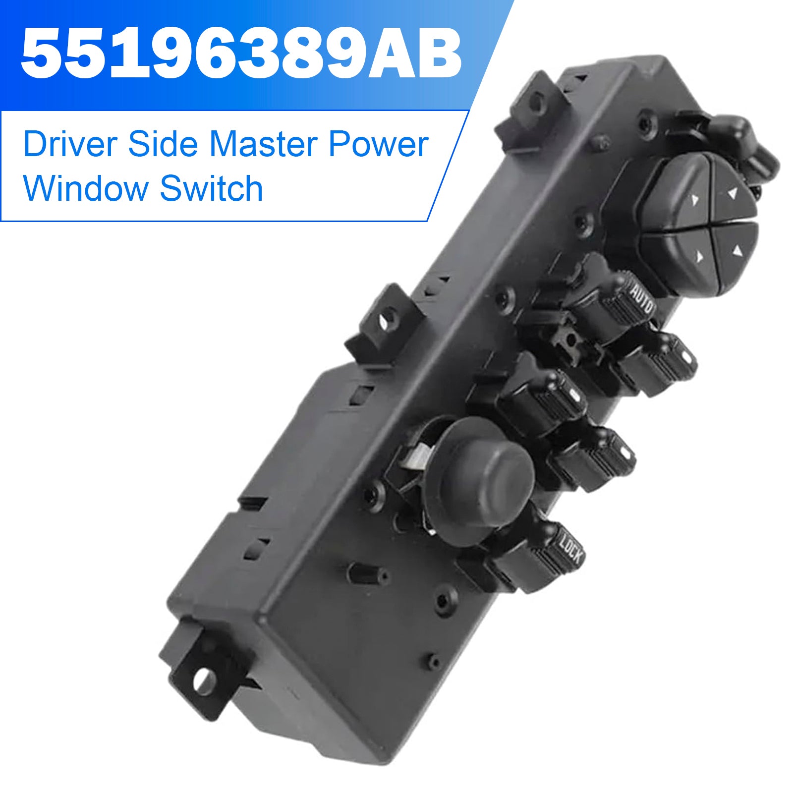 Interruptor maestro de la ventana eléctrica del lado del conductor para Jeep Grand Cherokee (1999-2004) - Número de pieza :  55196389AB 1S13105