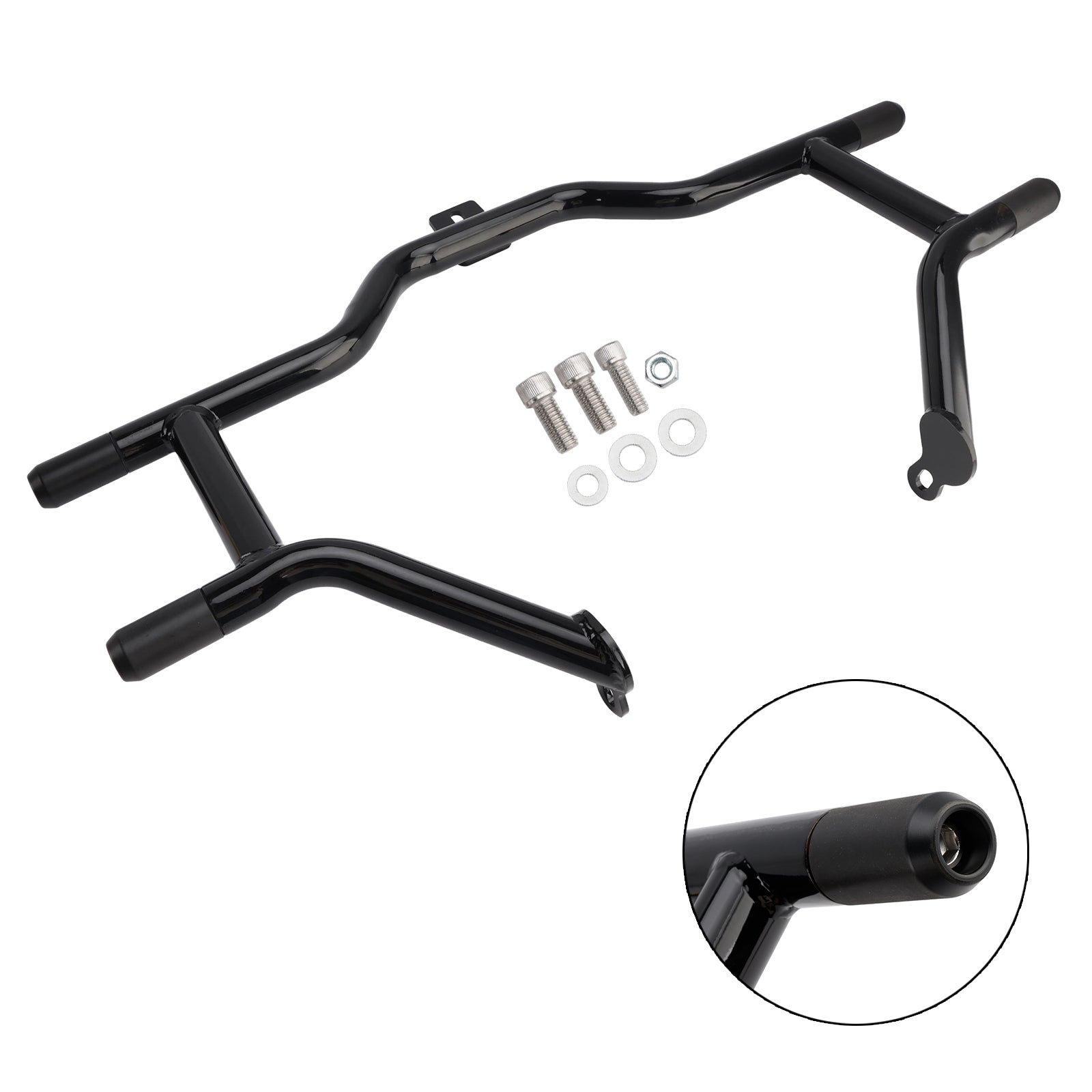 Pare-chocs de protection moteur noir pour Harley CVO Road King FLHRSE5 2013/Road King FLHRSE6 2014