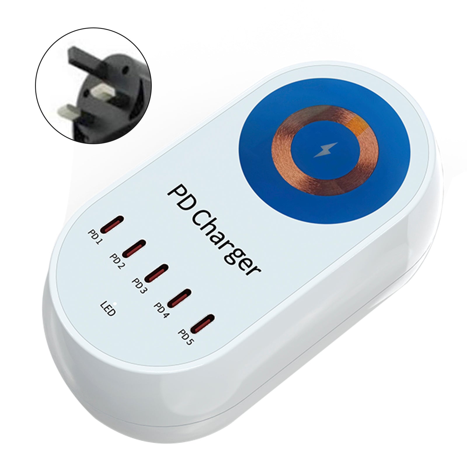 140 W Wireless Magnetic Charger, Fast Charge PD100 W voor laptop en mobiele telefoon