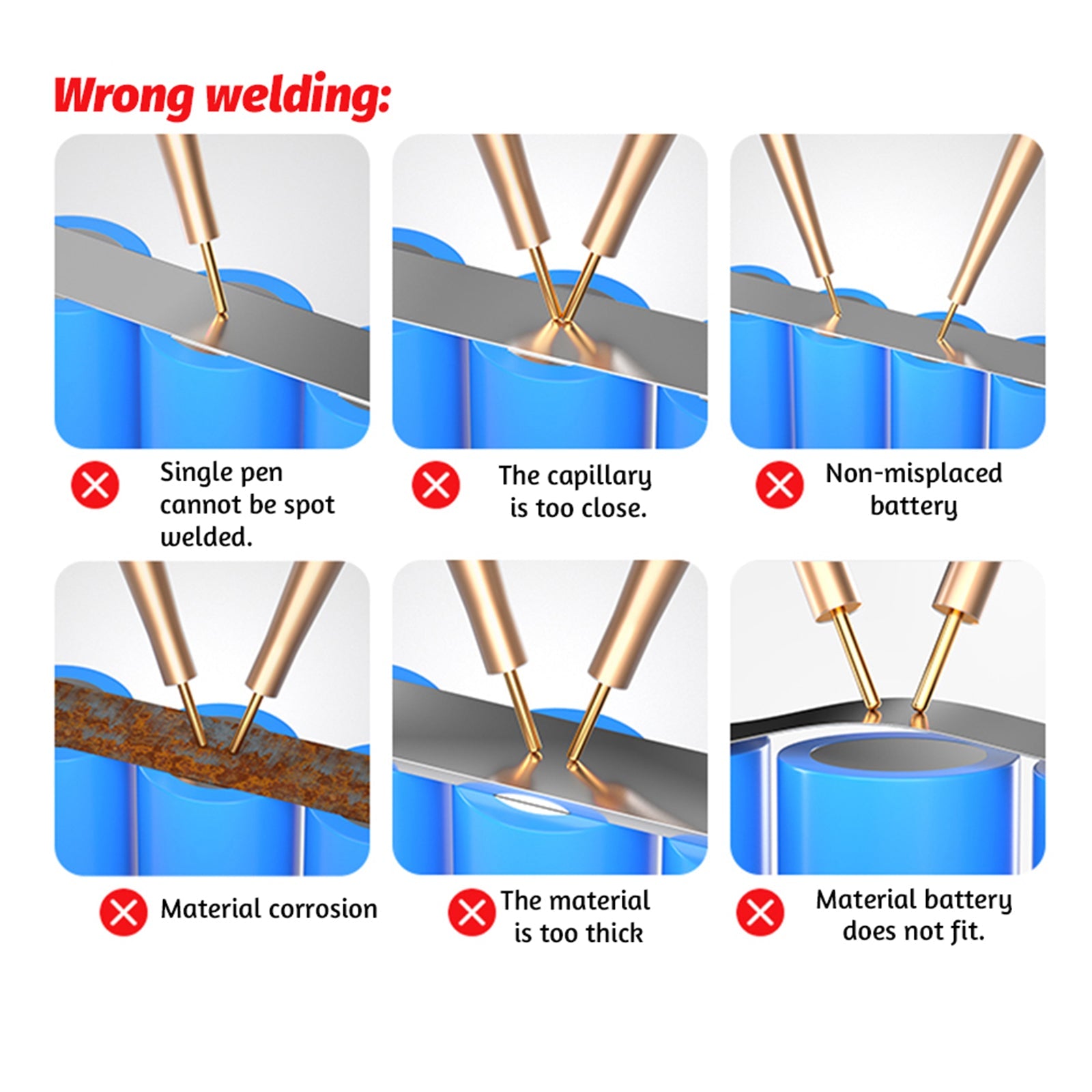 Mini outil de soudage par points portable Machine de soudage par batterie DIY 11 vitesses réglables