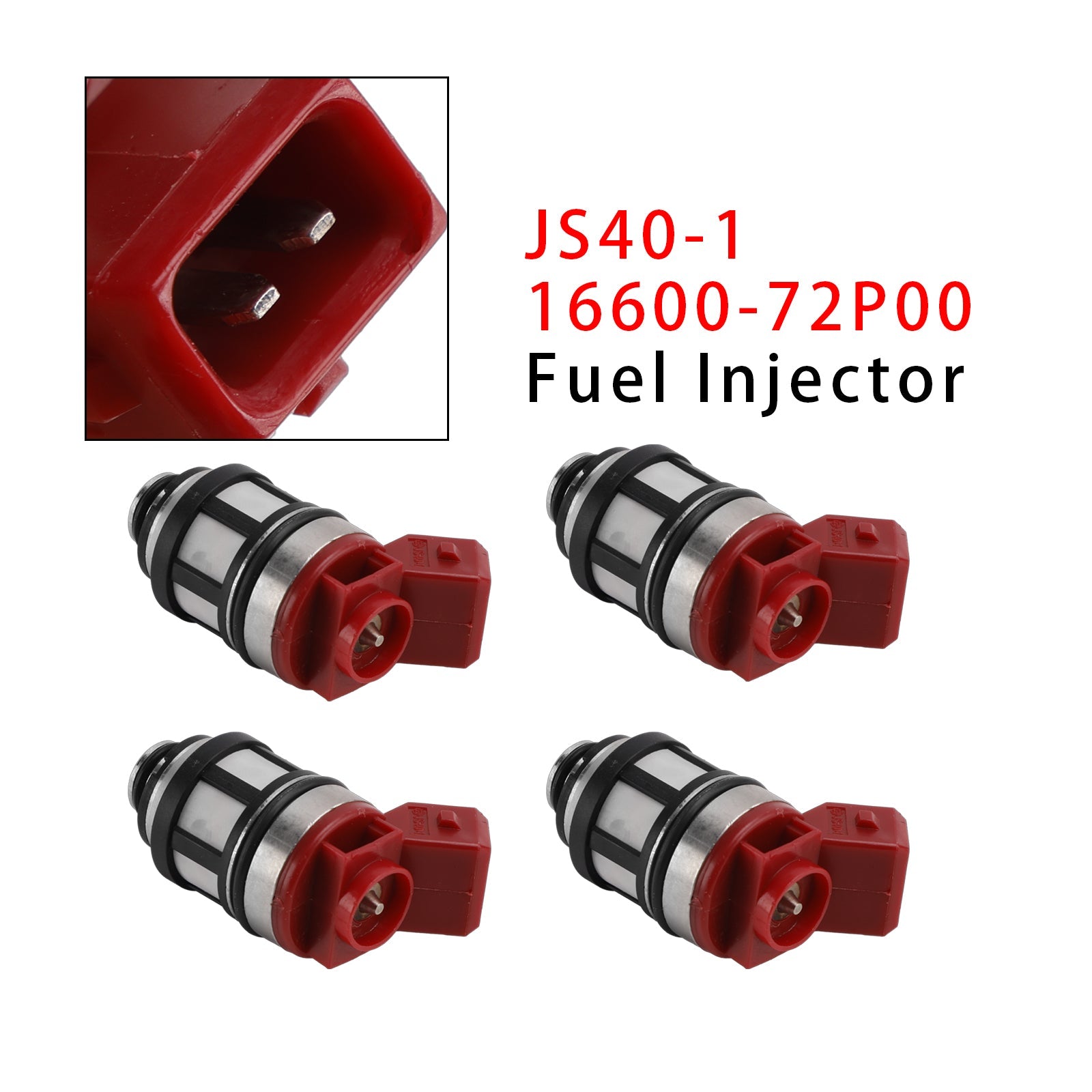 4 injecteurs de carburant pour Nissan D21 XE Pickup 2.4L 93-95 JS40-1 16600-72P00