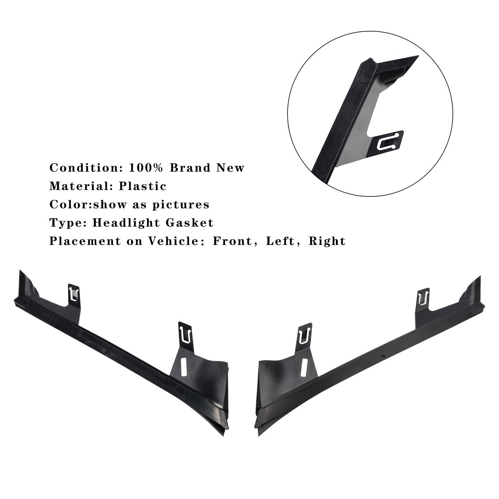 Paire de joints de phares avant pour BMW SÉRIE 3 E92/E93 2010-2013