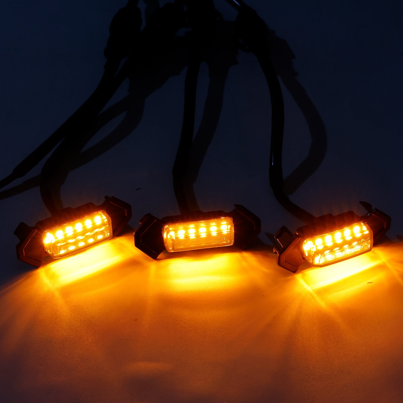 Kit d' Amberkleurige LED-verlichting met gerookte lens voor de grille van Toyota Tacoma (2016-2023)