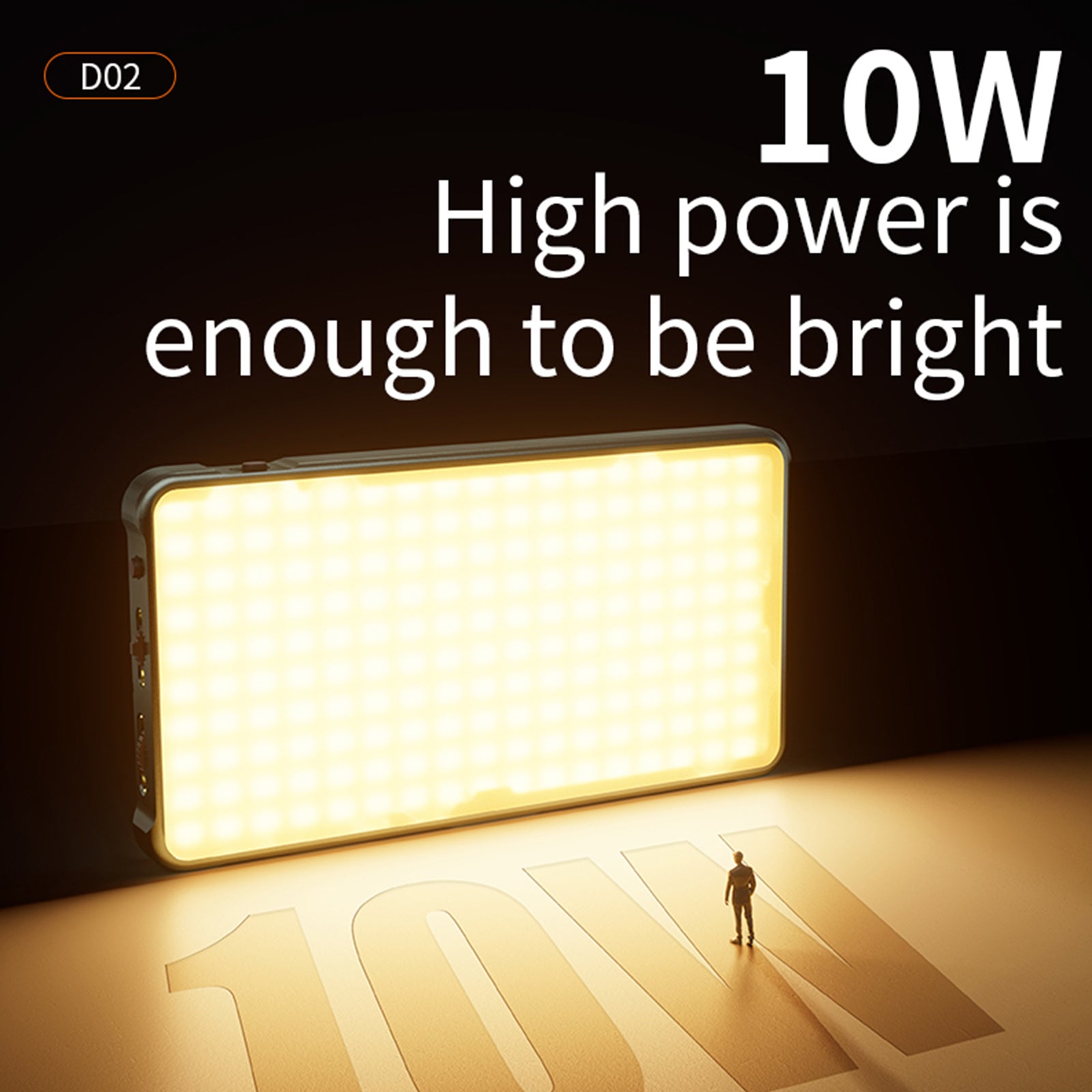 D02 RGB napolnite svetlobno kamero Video celična lučka svetloba v živo