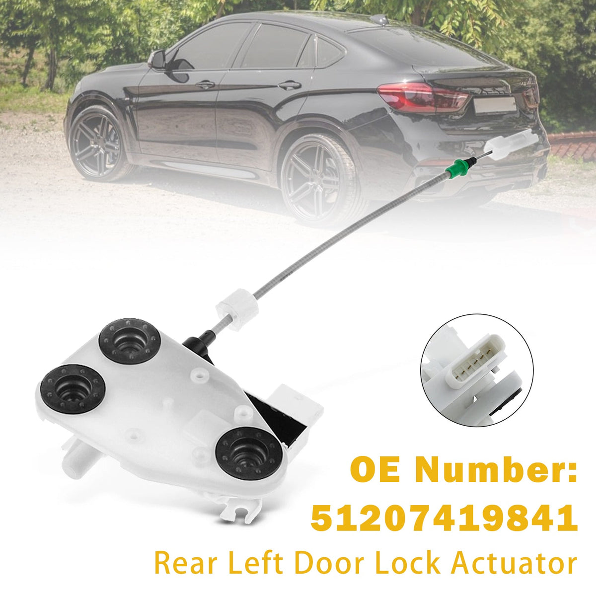 Türverriegelungsaktuator hinten links 51207419841 für F15 F16 X5 2014–2017 X6 2018
