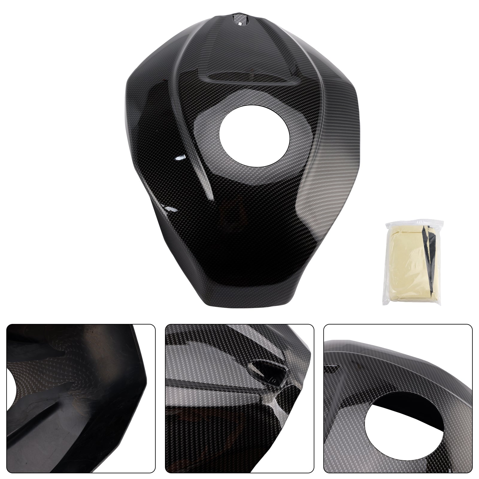 Garniture de carénage de couvercle de réservoir d'essence pour Aprilia RSV4 2021-2024