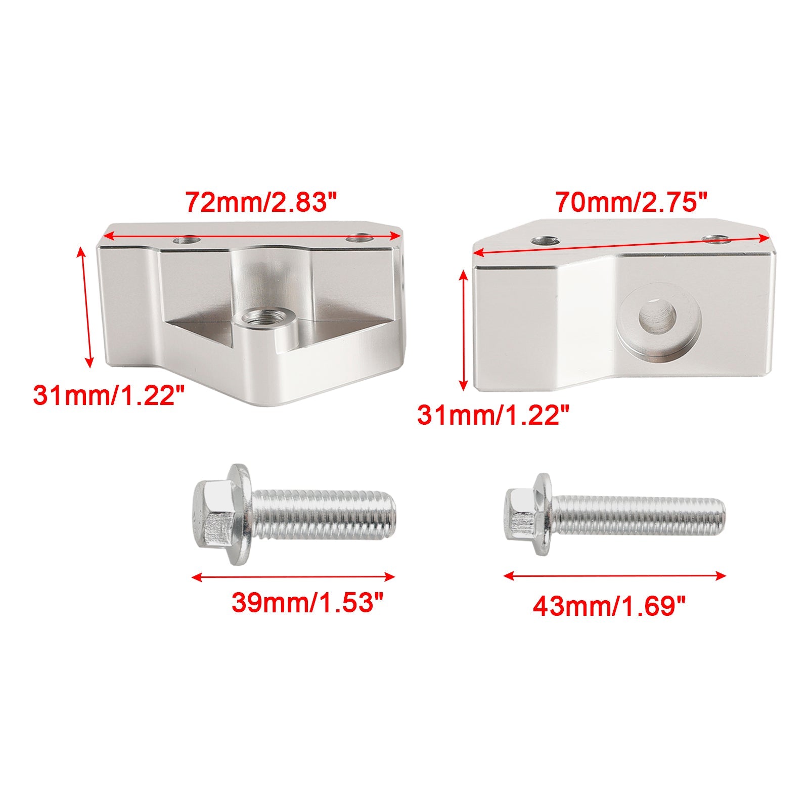 Verplaatsingsteunen van de ratelsensor voor motoren GM LS Gen 3 : LS1, LM7, LR4, LQ4, LS6, L59