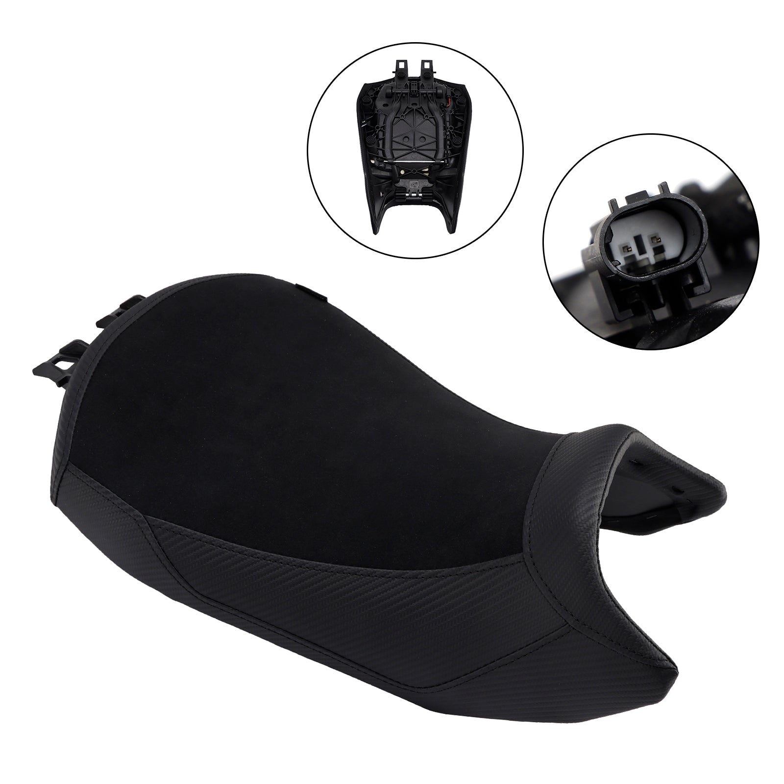 Selle passager multi-utilisateurs BMW R1300GS 2024-2025, coussin avant et arrière inférieur bleu