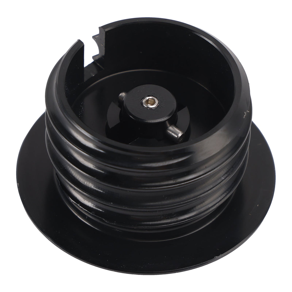 Ensemble de bouchons de réservoir d'essence à ouverture escamotable noirs pour Softail Low Rider Dyna Sport Super Glide