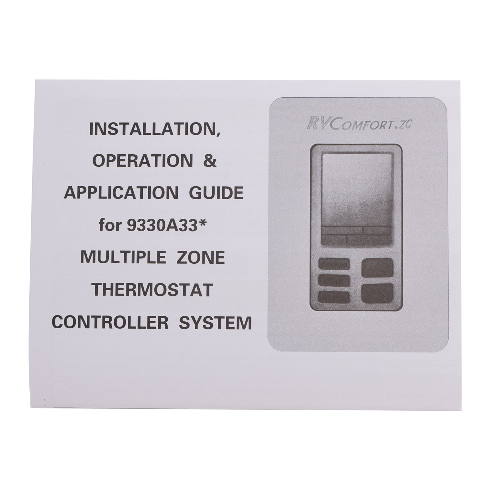 Cyfrowa strefa termostat seria 9 9330A3341 12 V, czarny