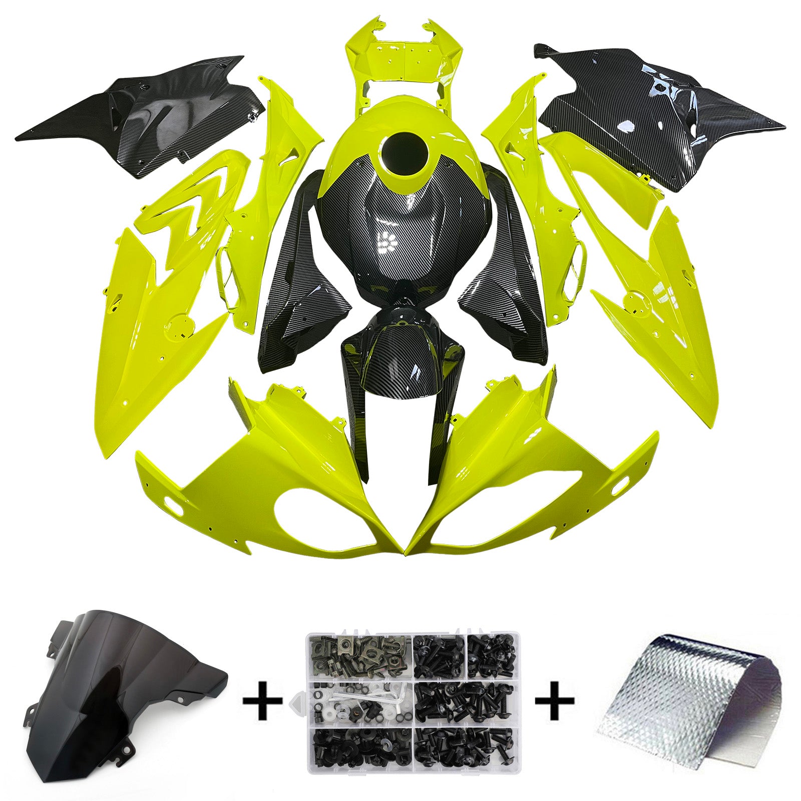 Kit de carénage injecté en plastique ABS pour BMW S1000RR 2017-2018
