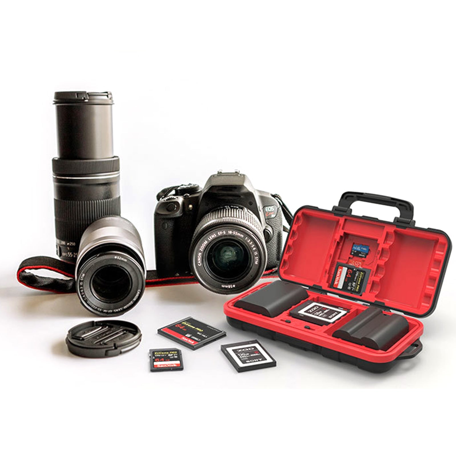 Kameran muistikortin suojakotelo Kameran akkukotelo SD/TF-kortin tallennuslaatikkosarja