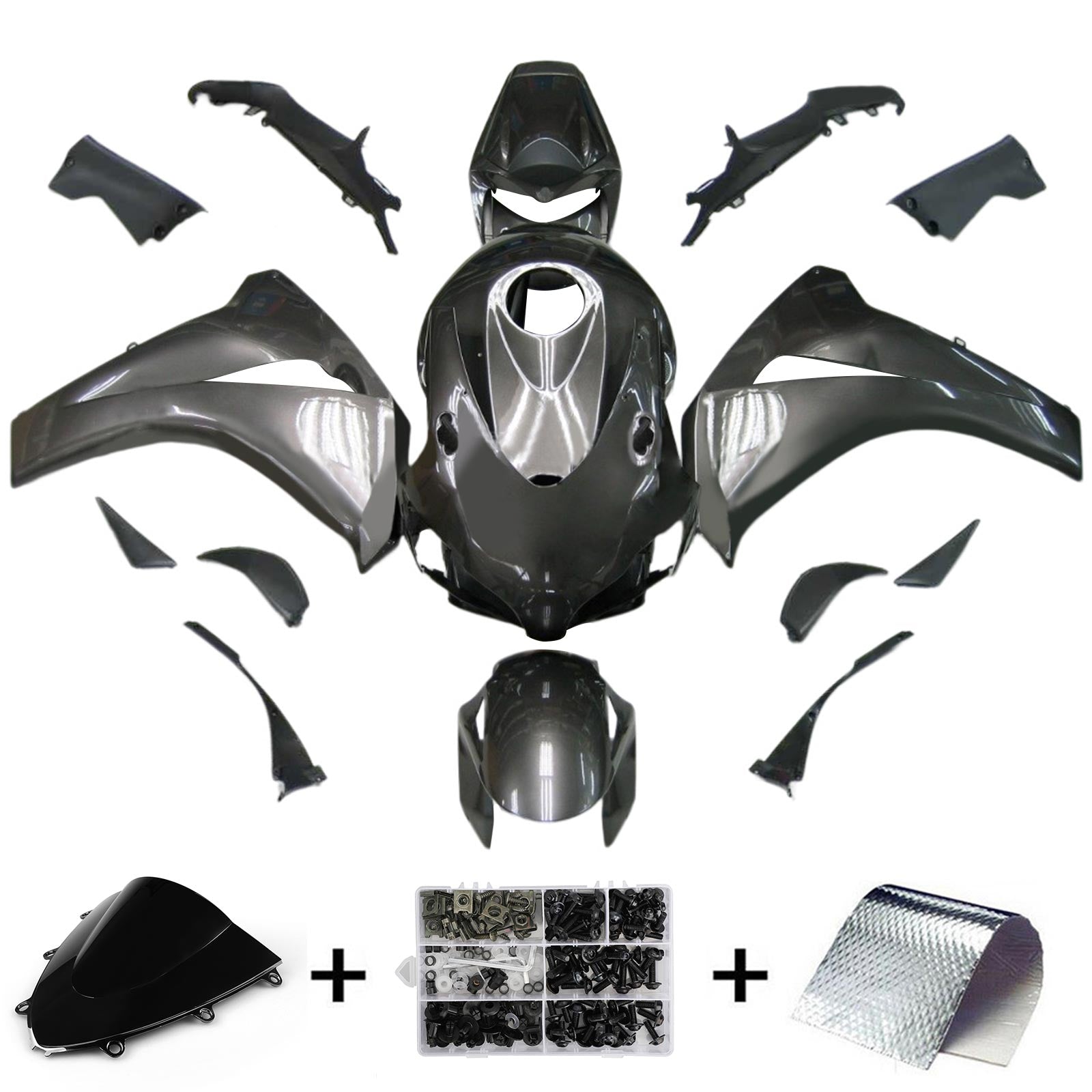 Kit de carénage injecté en plastique ABS pour Honda CBR1000RR 2008-2011