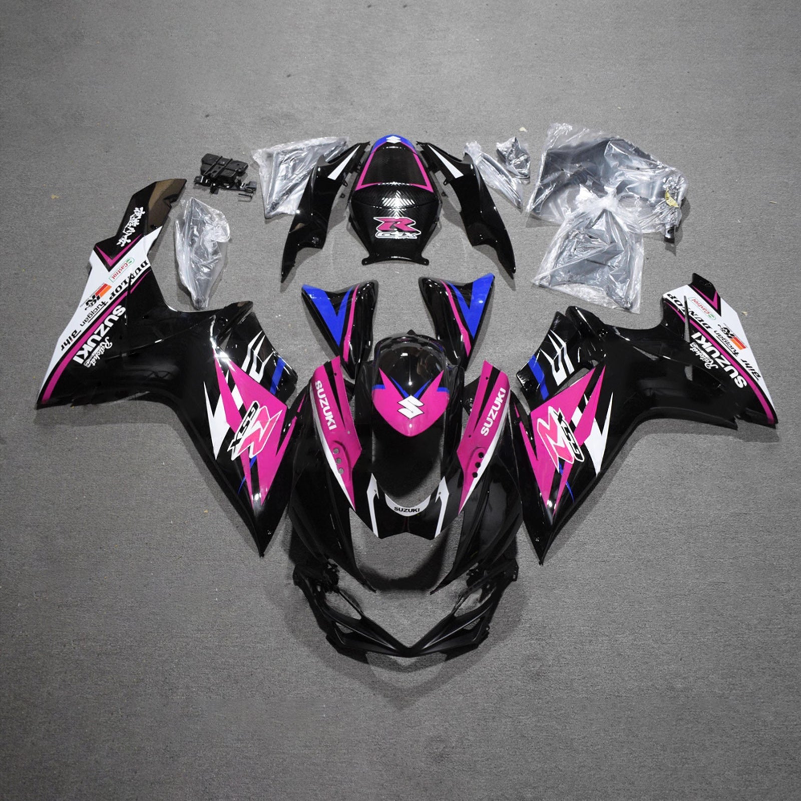 Kit de carénage injecté en plastique ABS pour Suzuki GSXR 600/750 2011-2026 K11