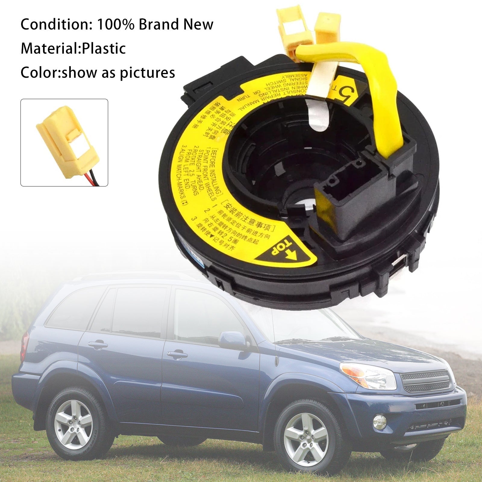 Ressort de rappel de volant 84306-52020 pour Toyota Echo 2000-2003