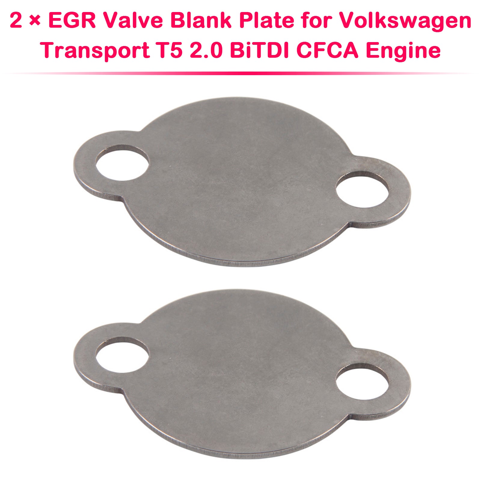 2 plaques d'obturation de vanne EGR pour moteur Volkswagen Transport T5 2.0 BiTDI CFCA