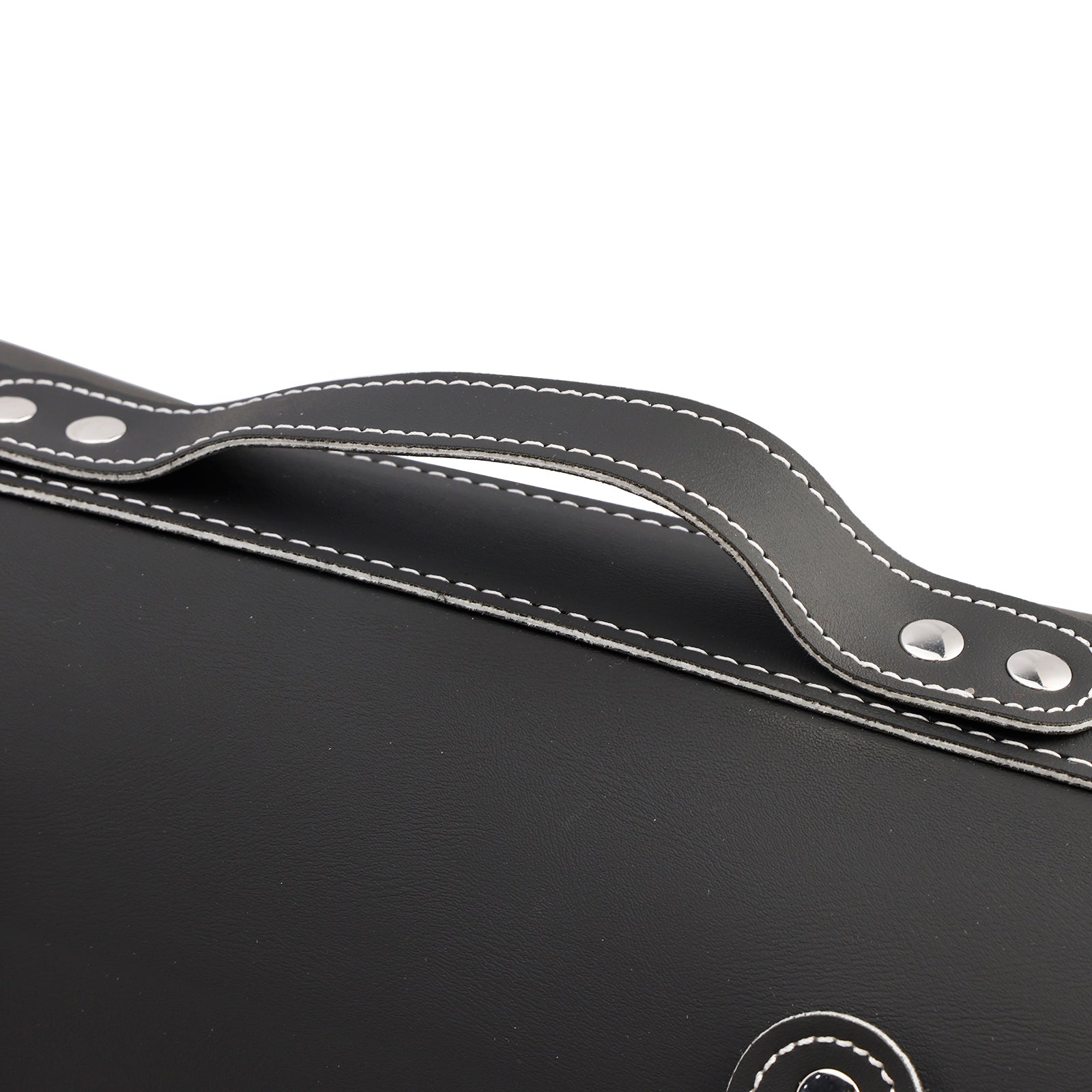 Poliuretanska stranska torba poliuretanska sedlasta vrečka, ki ustreza beli prtljagi za beli skuter motociklov