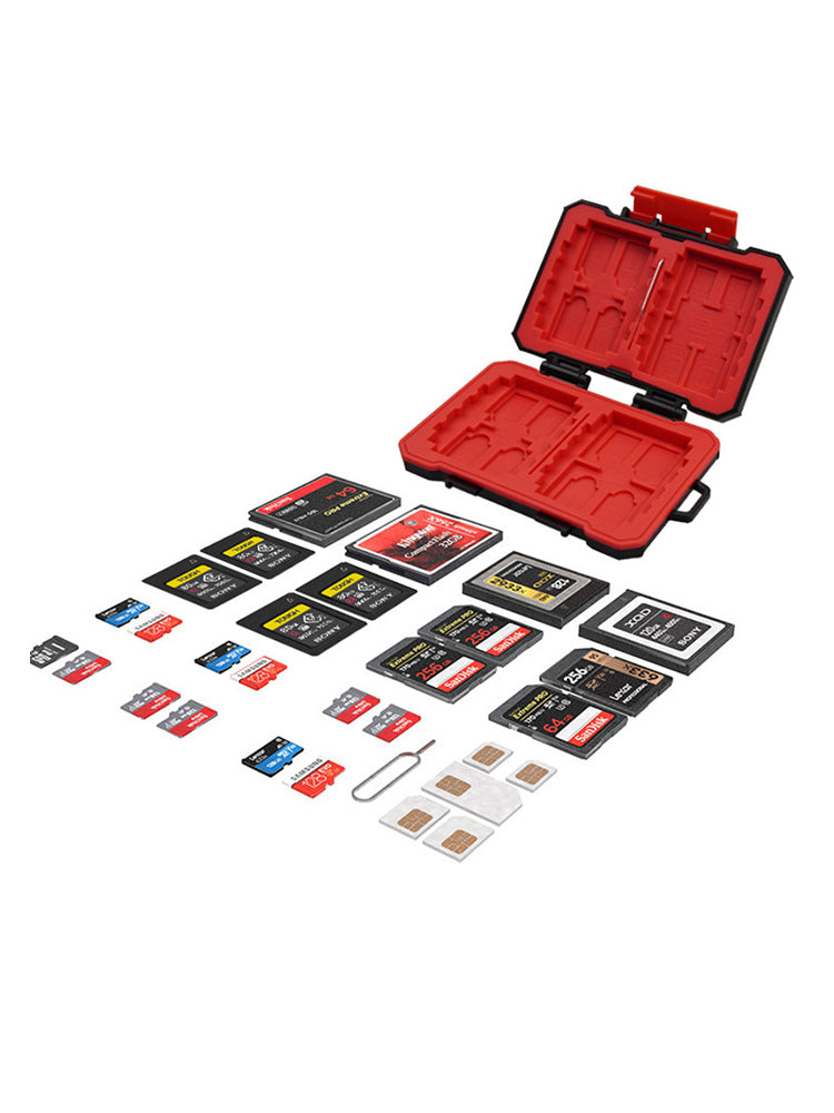 Camera-geheugenkaart beschermdoos, waterdichte en anti-val SD-kaart opbergdoos