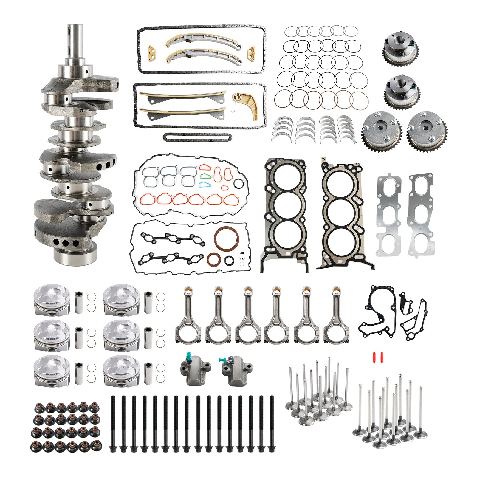 Kit di revisione e ricostruzione per Hyundai KIA Santa Fe 3.3L G6DH 2013-2019 con fasatura dell'albero motore