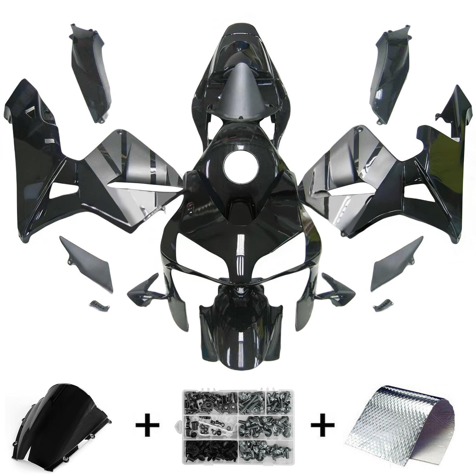Kit de carénage par injection, carrosserie en plastique ABS pour Honda CBR600RR 2003-2004 F5