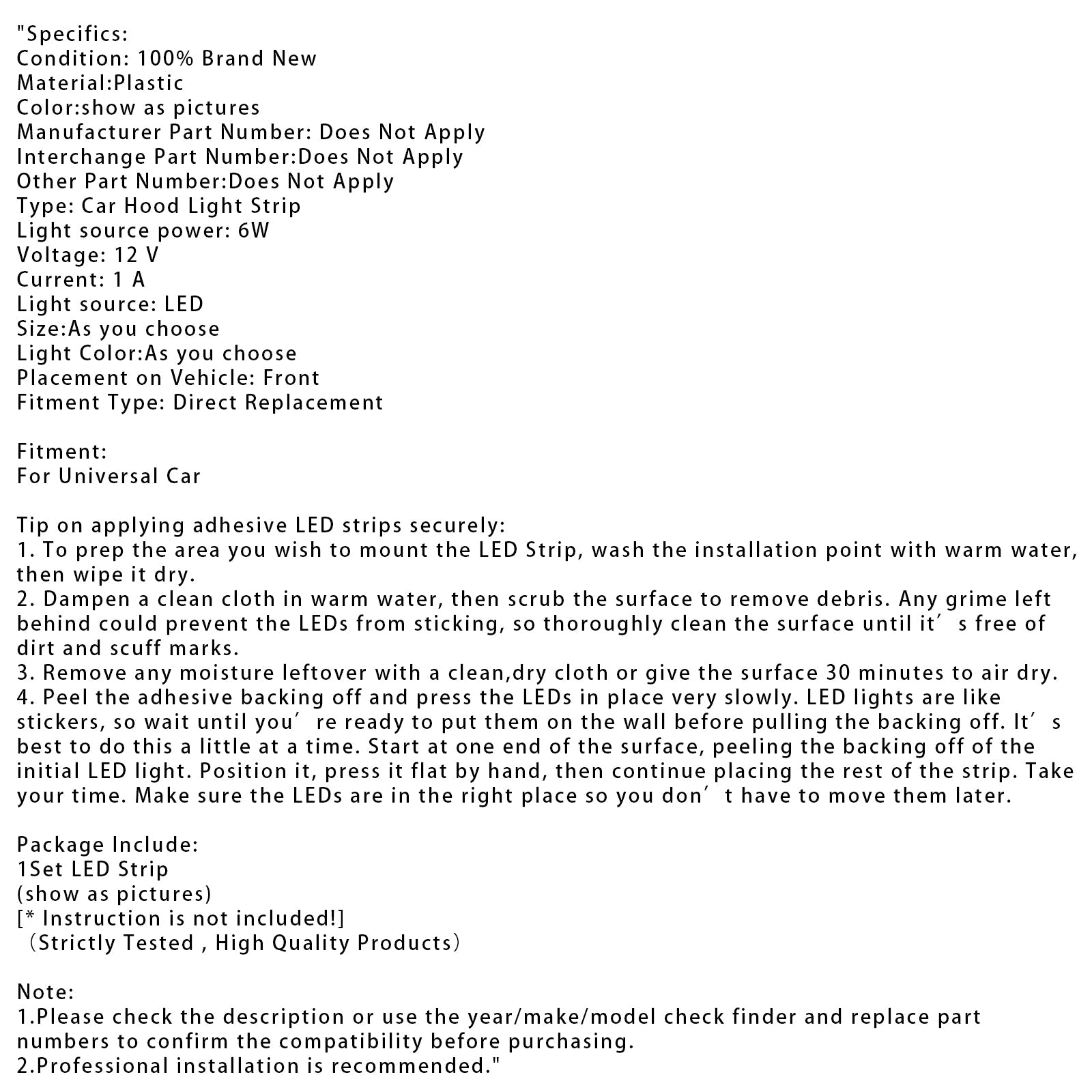 Franja diurna LED para la campana del automóvil, escaneo dinámico flexible, inicio -Up