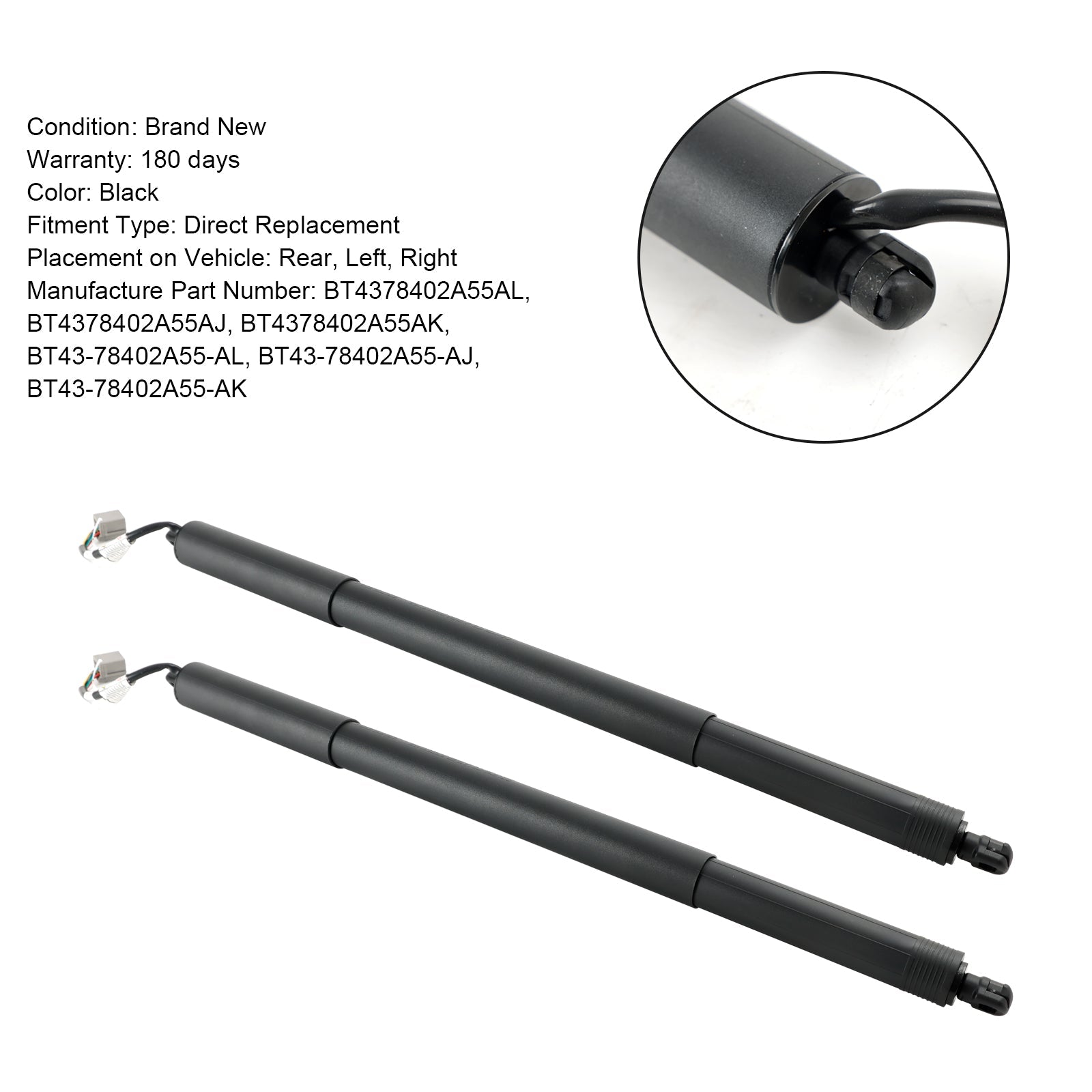 2 montanti del portellone posteriore elettrici compatibili con Ford Edge e MKX 2011-2015