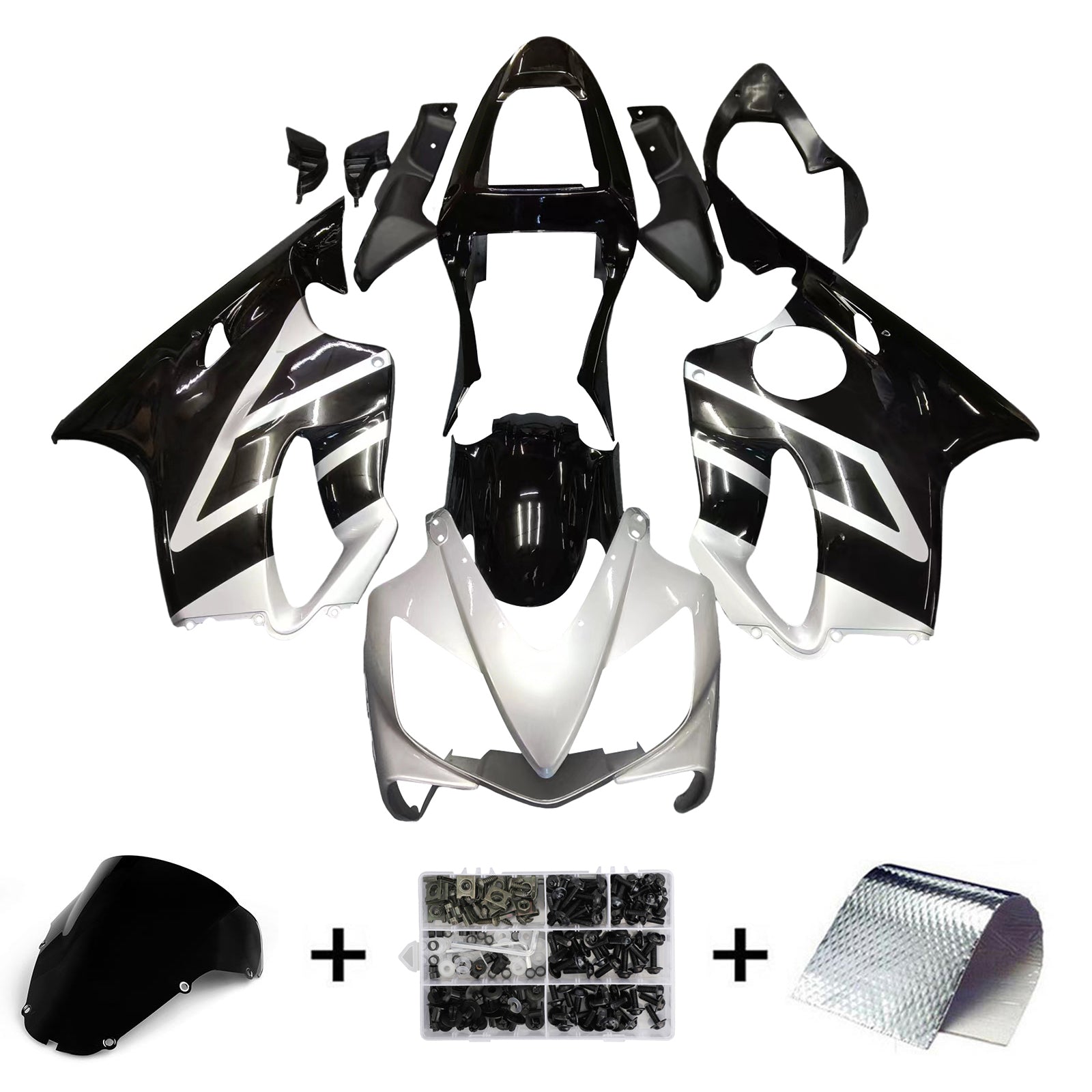 Injection carénage kit carrosserie plastique ABS pour Honda CBR600 F4i 2001-2003