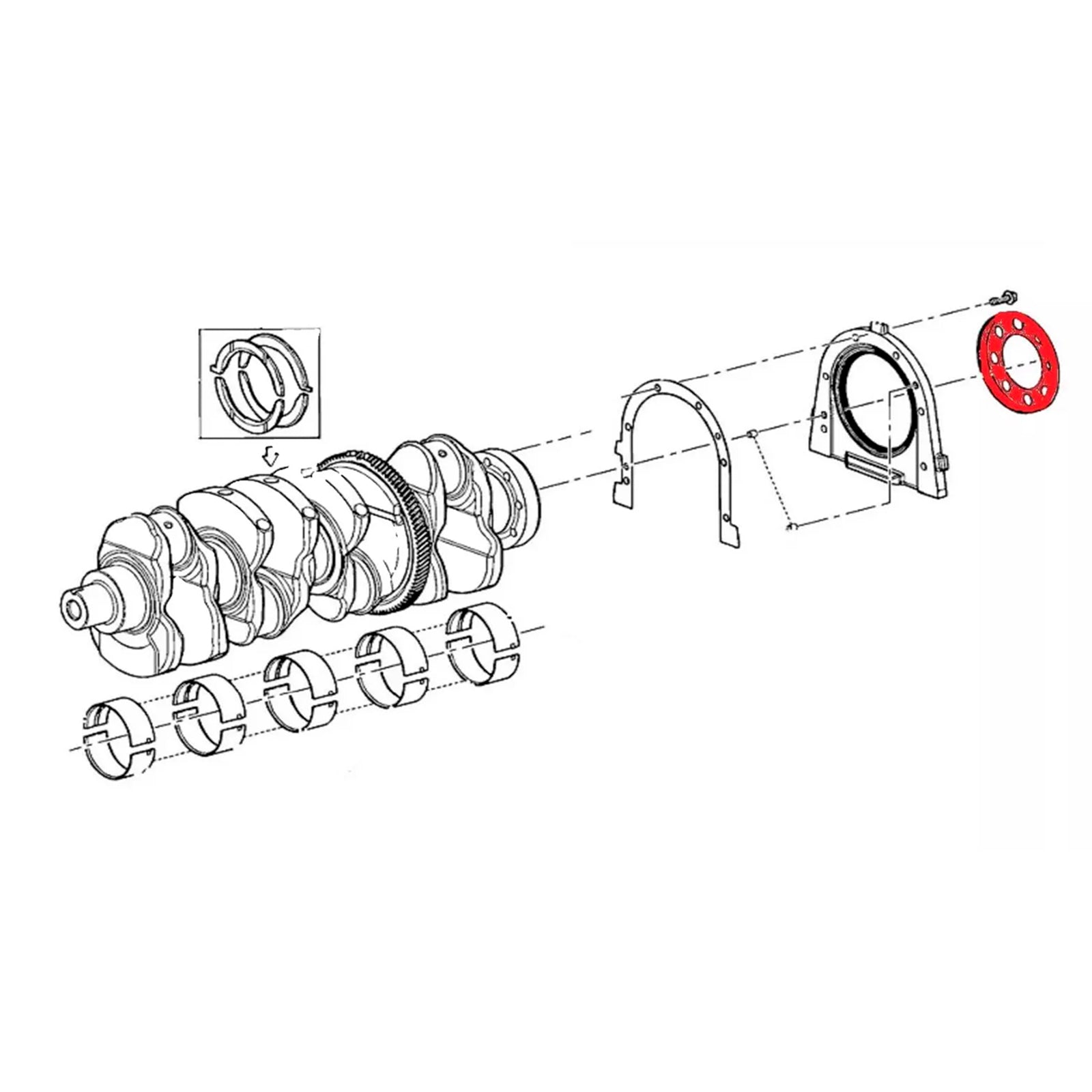 Jermenica Gable Crankshaft 68582742A za Jeep Grand Cherokee 3.0 2014-2023