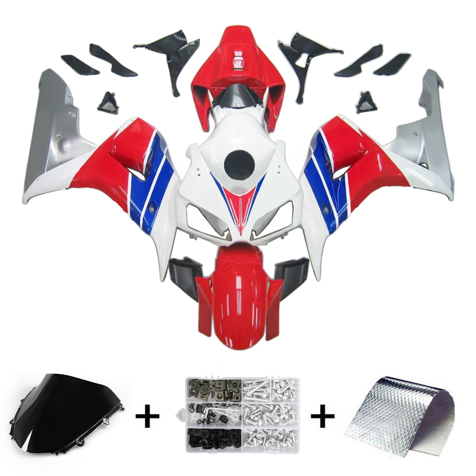 Kit de carénage injecté en plastique ABS pour Honda CBR1000RR 2006-2007
