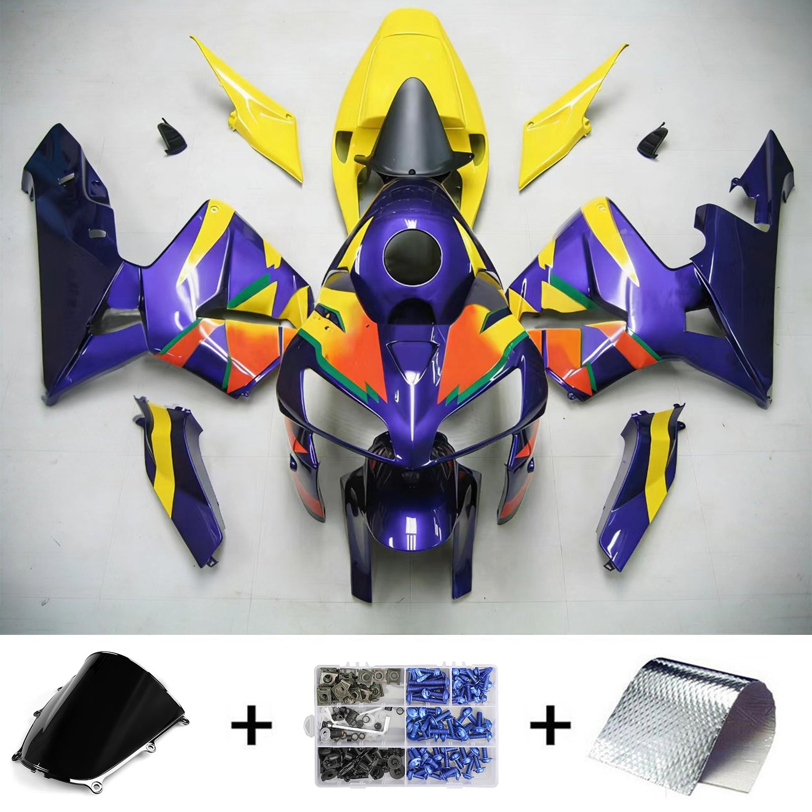 Kit de carénage par injection, carrosserie en plastique ABS pour Honda CBR600RR 2005-2006 F5