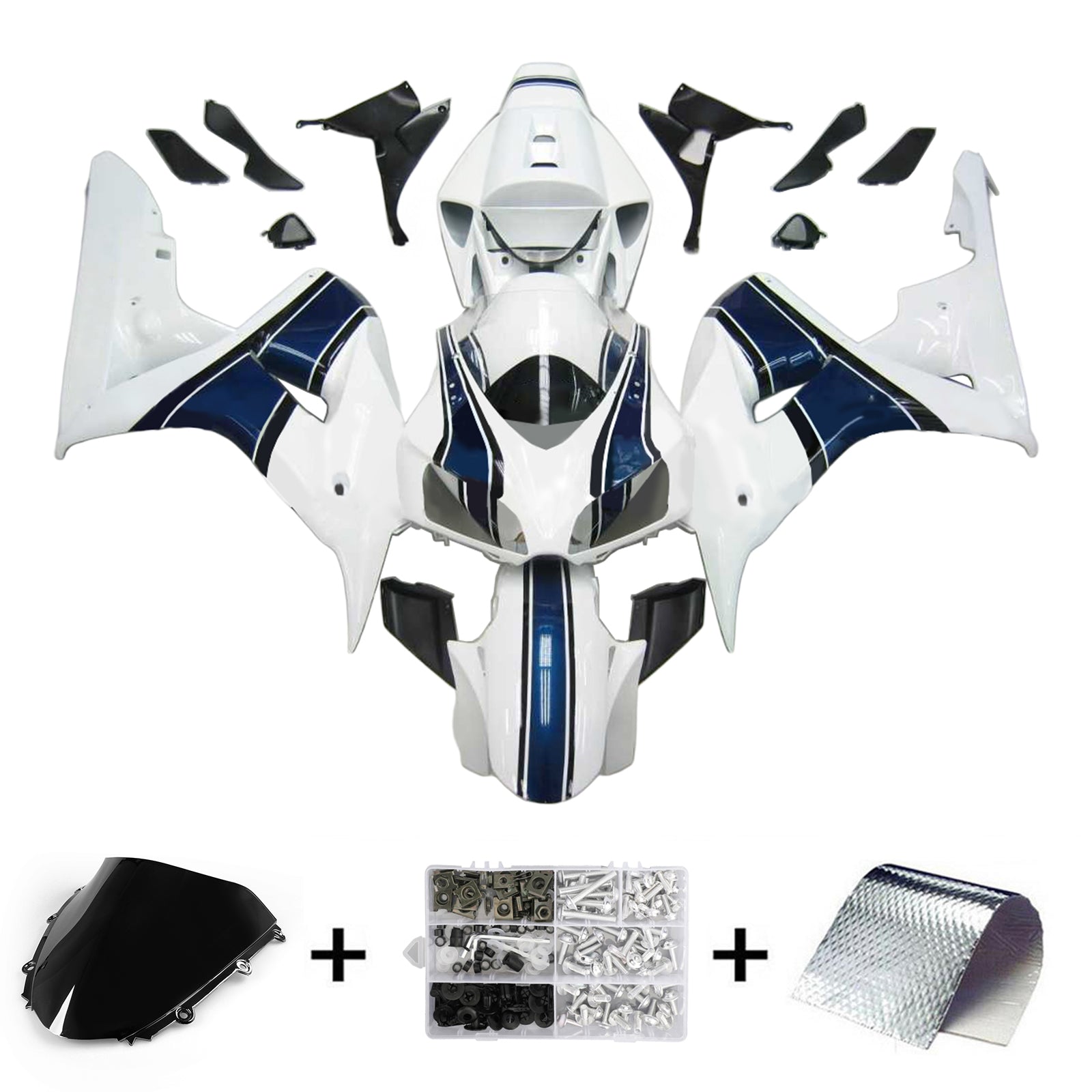 Kit de carénage par injection, carrosserie en plastique ABS pour Honda CBR1000RR 2006-2007