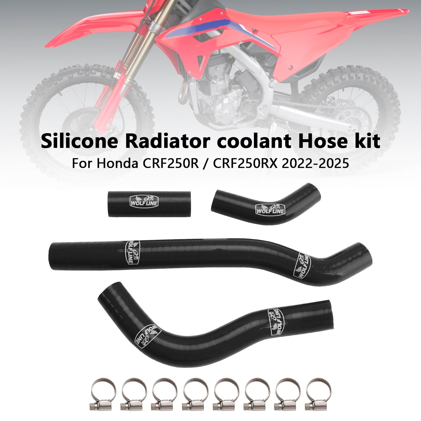 Durite de refroidissement en silicone pour radiateur Honda CRF250R et CRF250RX (2022-2025)