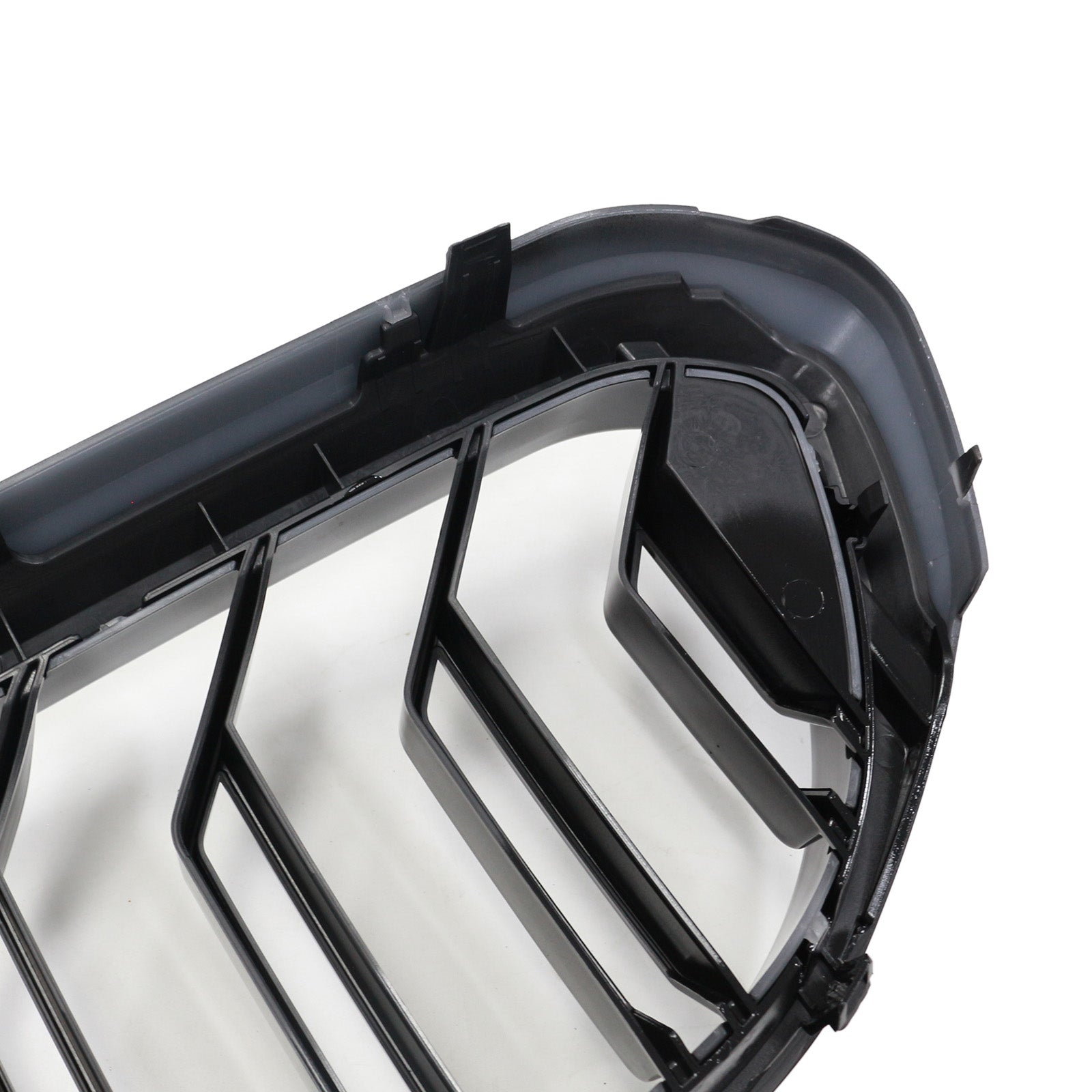 Calandre avant à double lamelles pour BMW Série 5 G30 G31 2017-2020, noir brillant