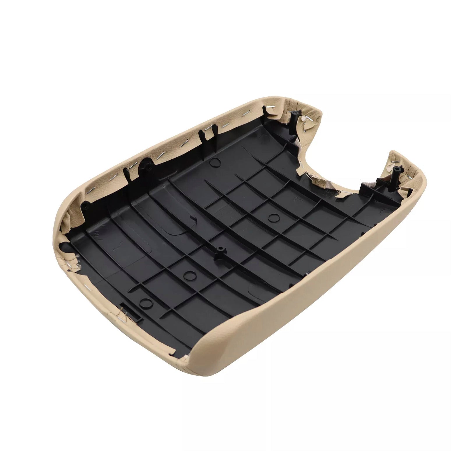 Couvercle de console centrale d'accoudoir en cuir beige pour Honda Accord 2008-2012