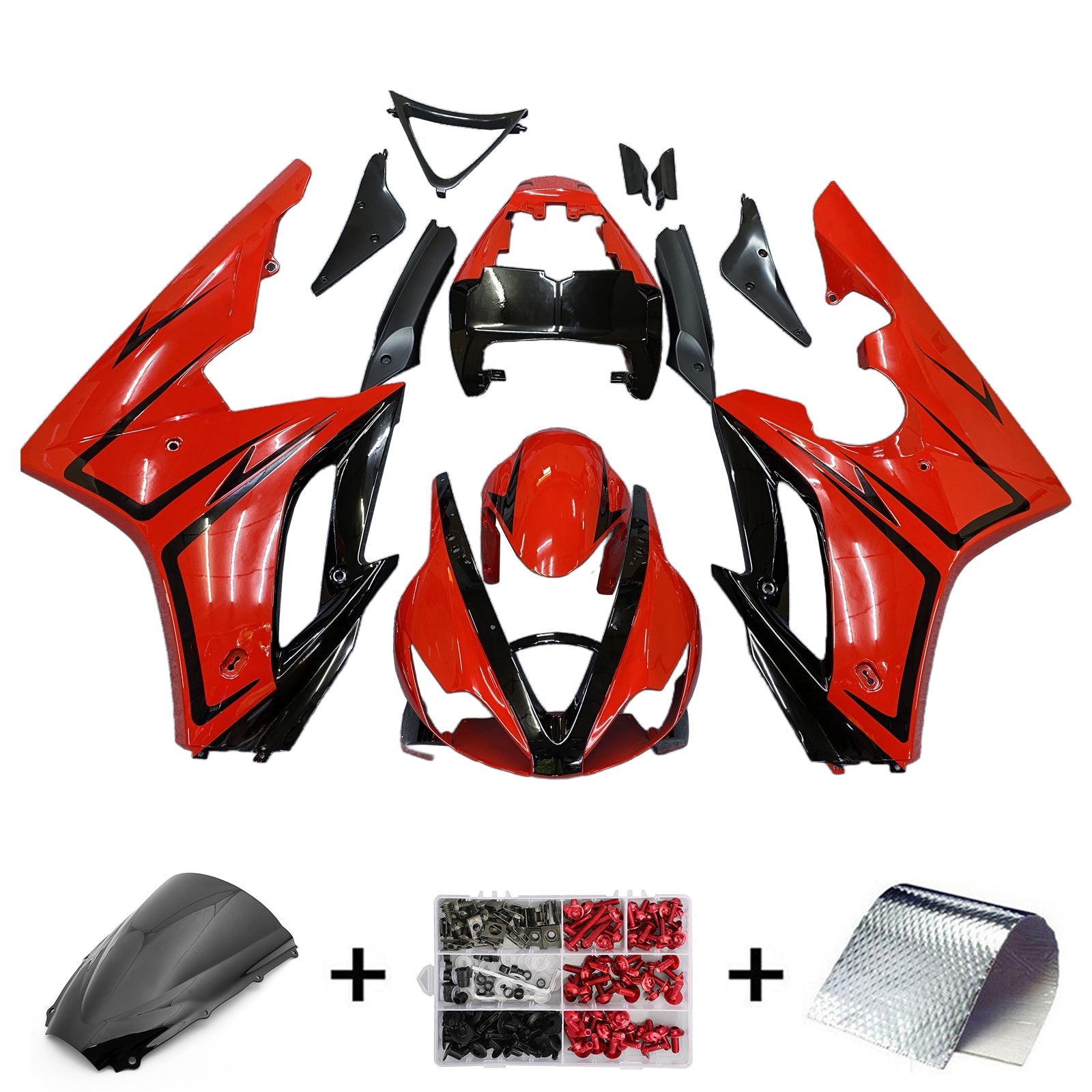Kit de carénage par injection, carrosserie en plastique ABS, adapté à la Triumph Daytona 675 2006-2008