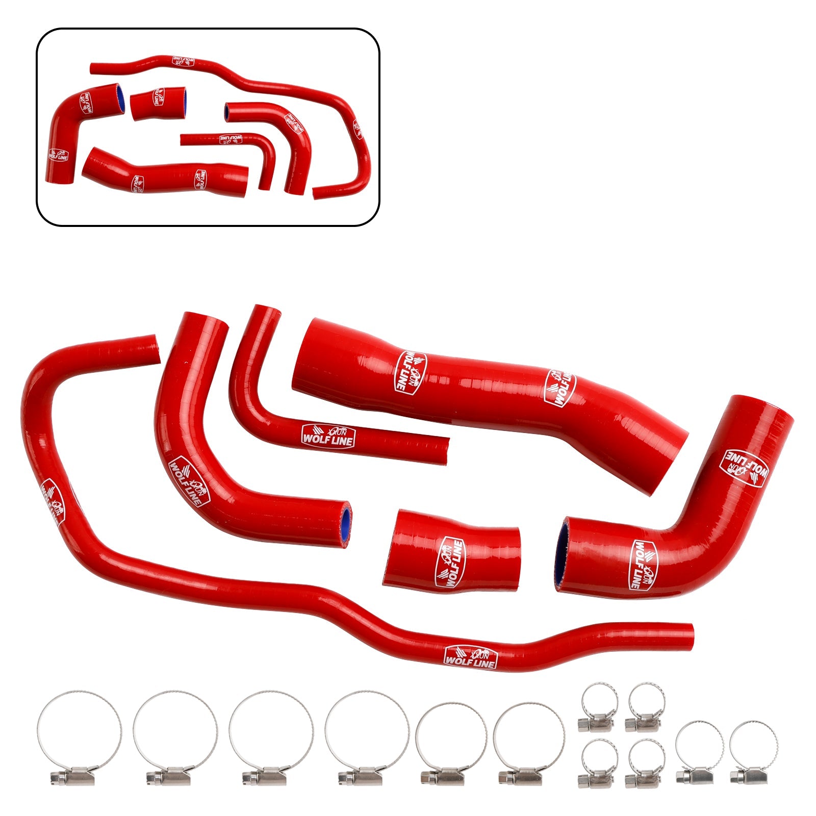 Kit de durites de refroidissement en silicone pour radiateur BMW S1000XR 2021-2024
