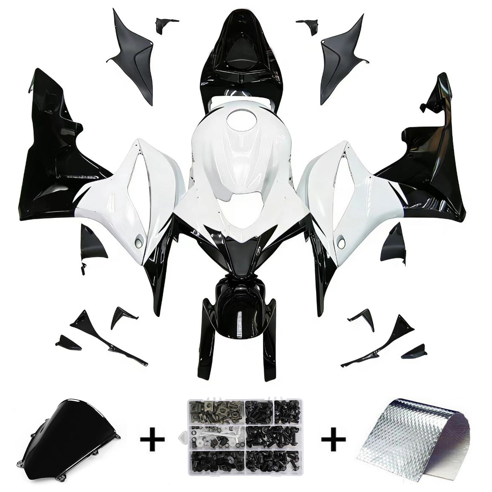 Kit de carénage par injection, carrosserie en plastique ABS pour Honda CBR600RR 2007-2008 F5