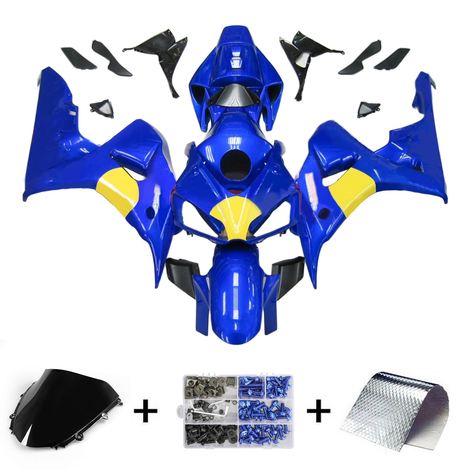 Kit de carénage par injection, carrosserie en plastique ABS pour Honda CBR1000RR 2006-2007