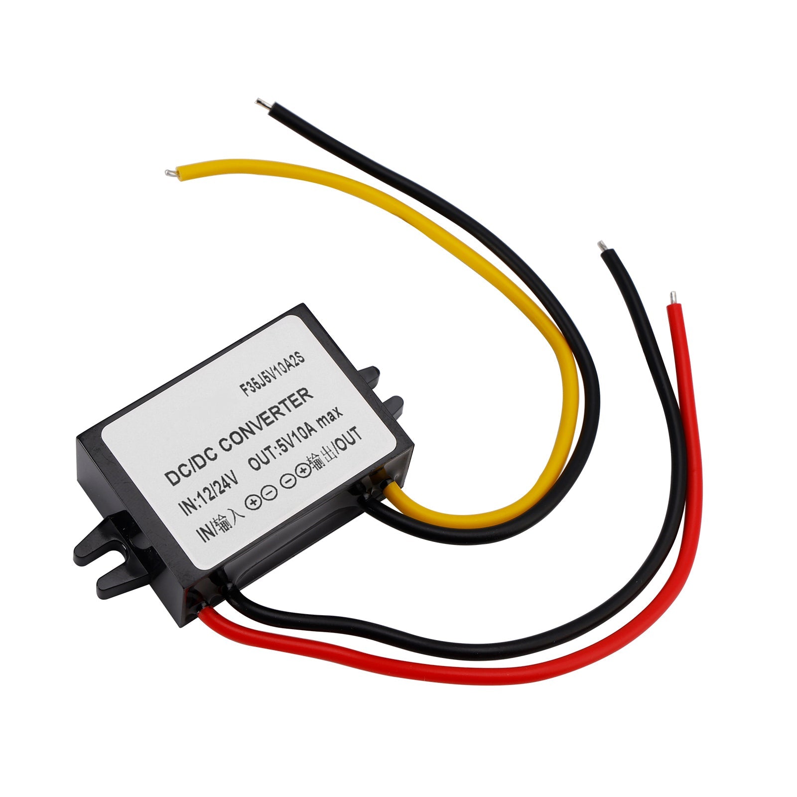 Adaptateur d'alimentation pour voiture, convertisseur CC-CC 12/24 V, abaisseur vers 5 V, 10 A, 25 W
