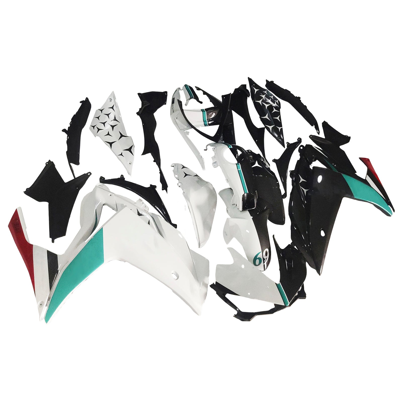 Kit de carénage en plastique ABS injecté pour Yamaha YZF-R3 2014-2018 R25 2015-2017