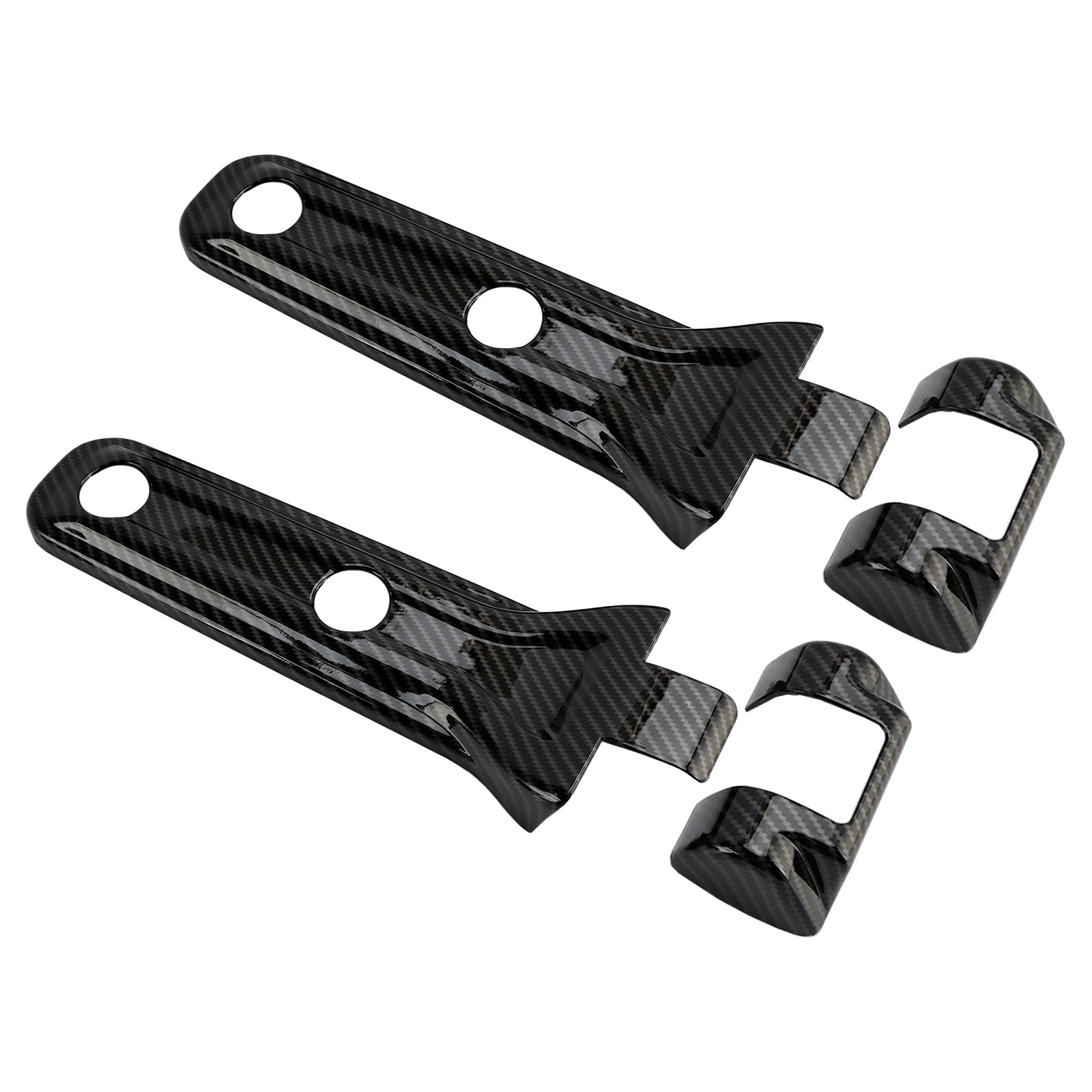 Garniture de charnière de hayon en fibre de carbone pour Jeep Wrangler JL (2018-2024)