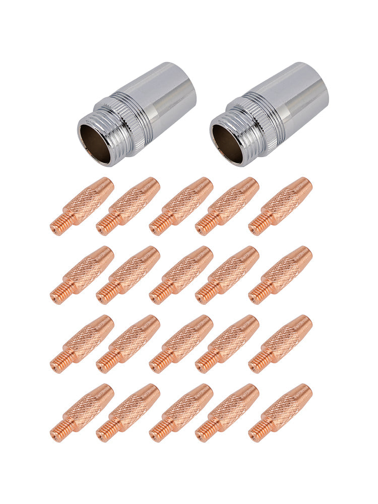 20 embouts de contact et 2 buses 186405 pour pistolet à bobine Miller Spoolmate 100/185/3035