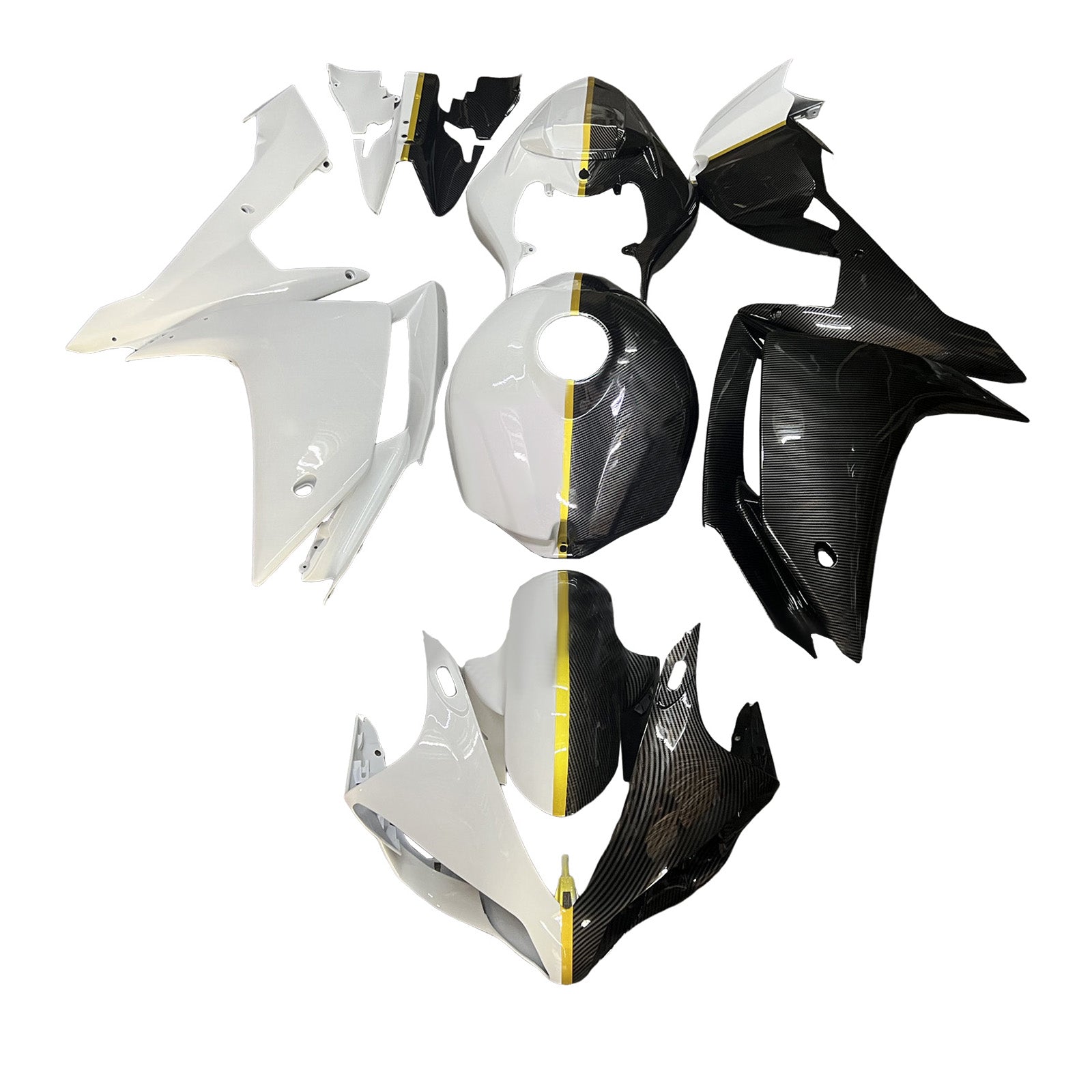 Kit carenatura iniettata in plastica ABS per Yamaha YZFR1 YZF-R1 2007-2008