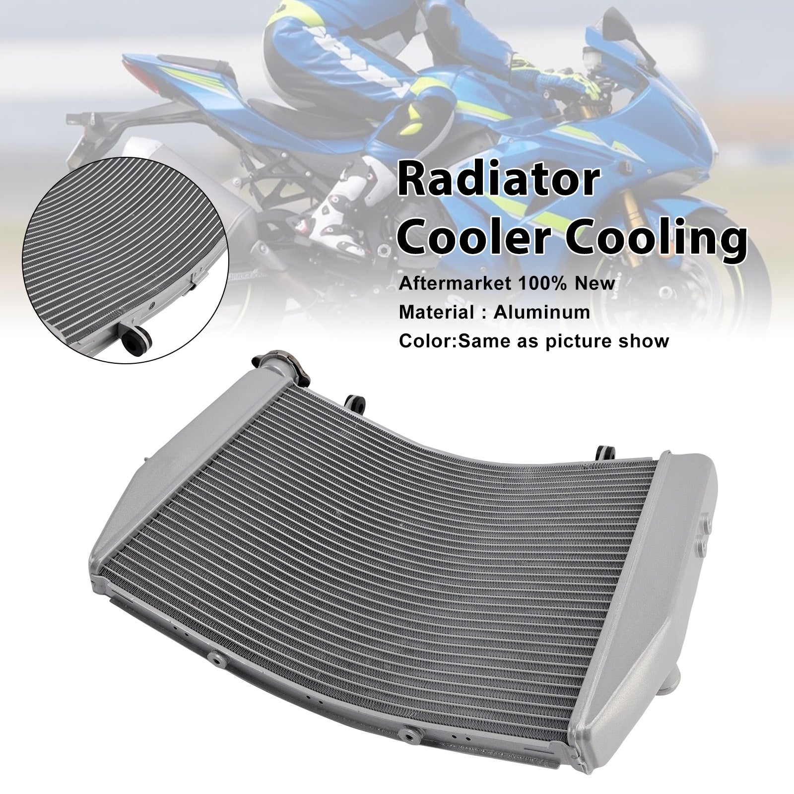 Refroidisseur de radiateur pour moteur Suzuki GSXR1000R (2017-2025)
