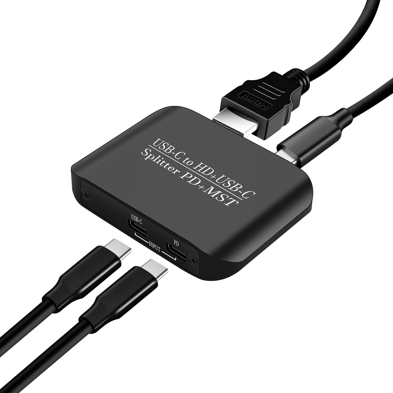 Adattatore 4K60 da TYPE-C a HDMI+TYPE-C, splitter&Alimentazione per schermi identici