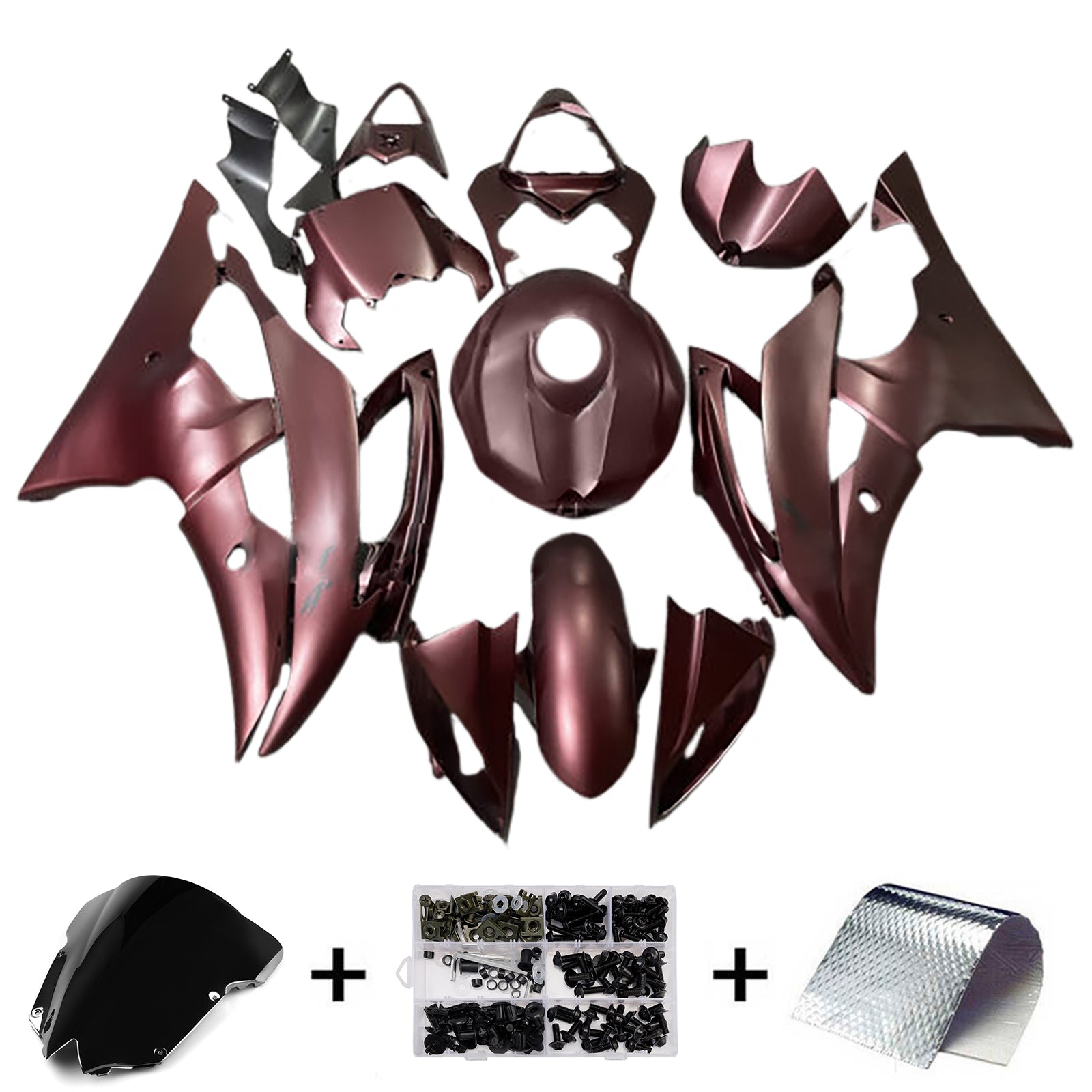 Kit de carenado inyectado de plástico ABS para Yamaha YZFR6 YZF-R6 2008-2016