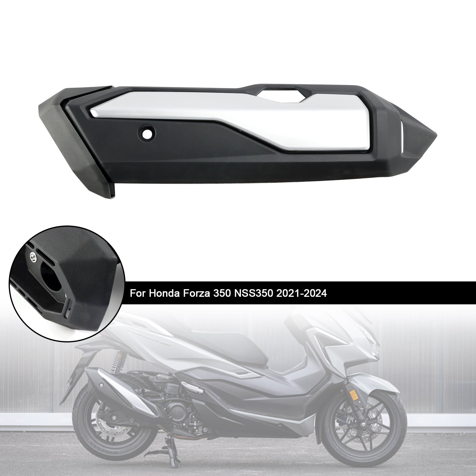 Coque de protection du bouclier thermique du tuyau d';échappement Honda Forza 350 NSS350 2021-2024