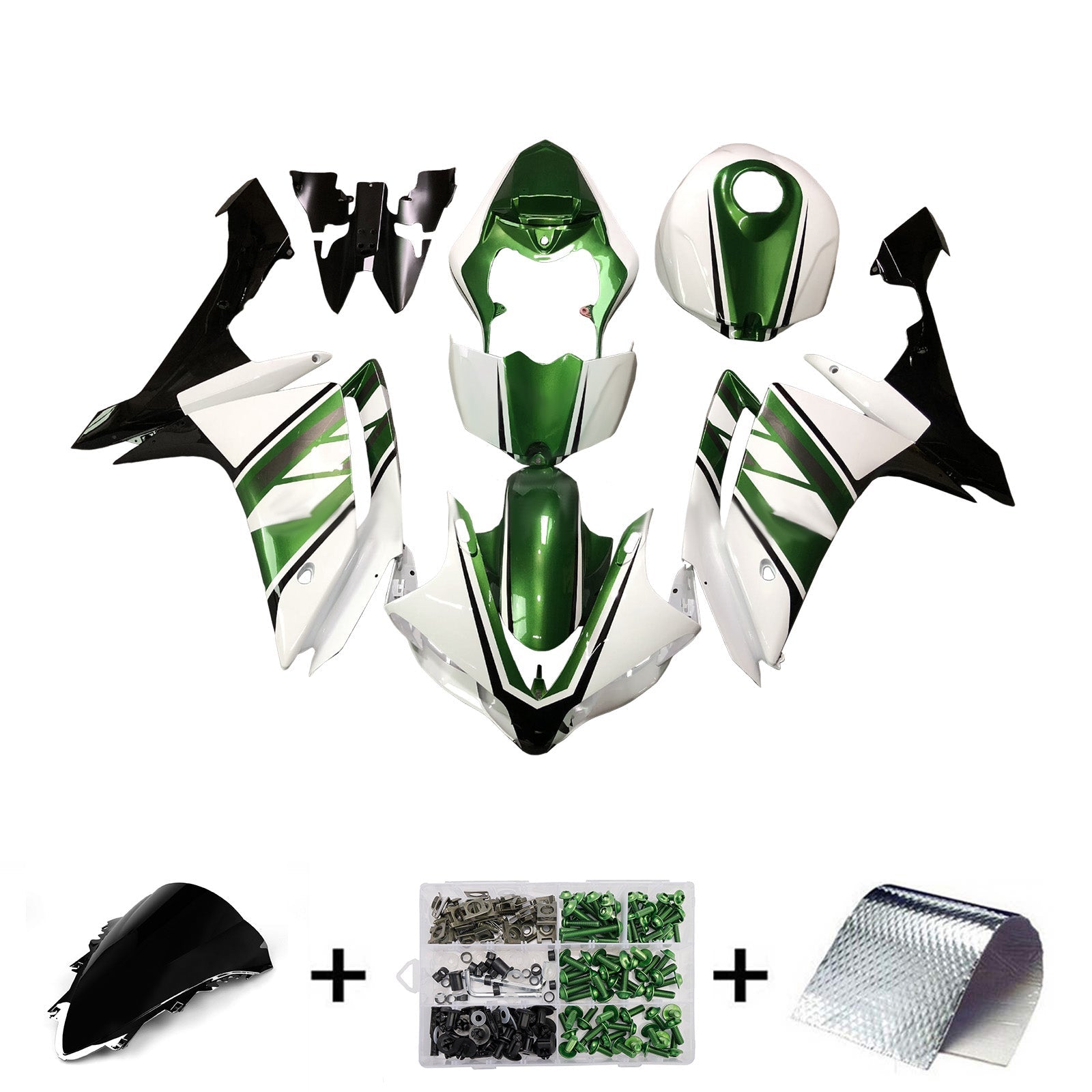 Kit carenatura iniettata in plastica ABS per Yamaha YZFR1 YZF-R1 2007-2008