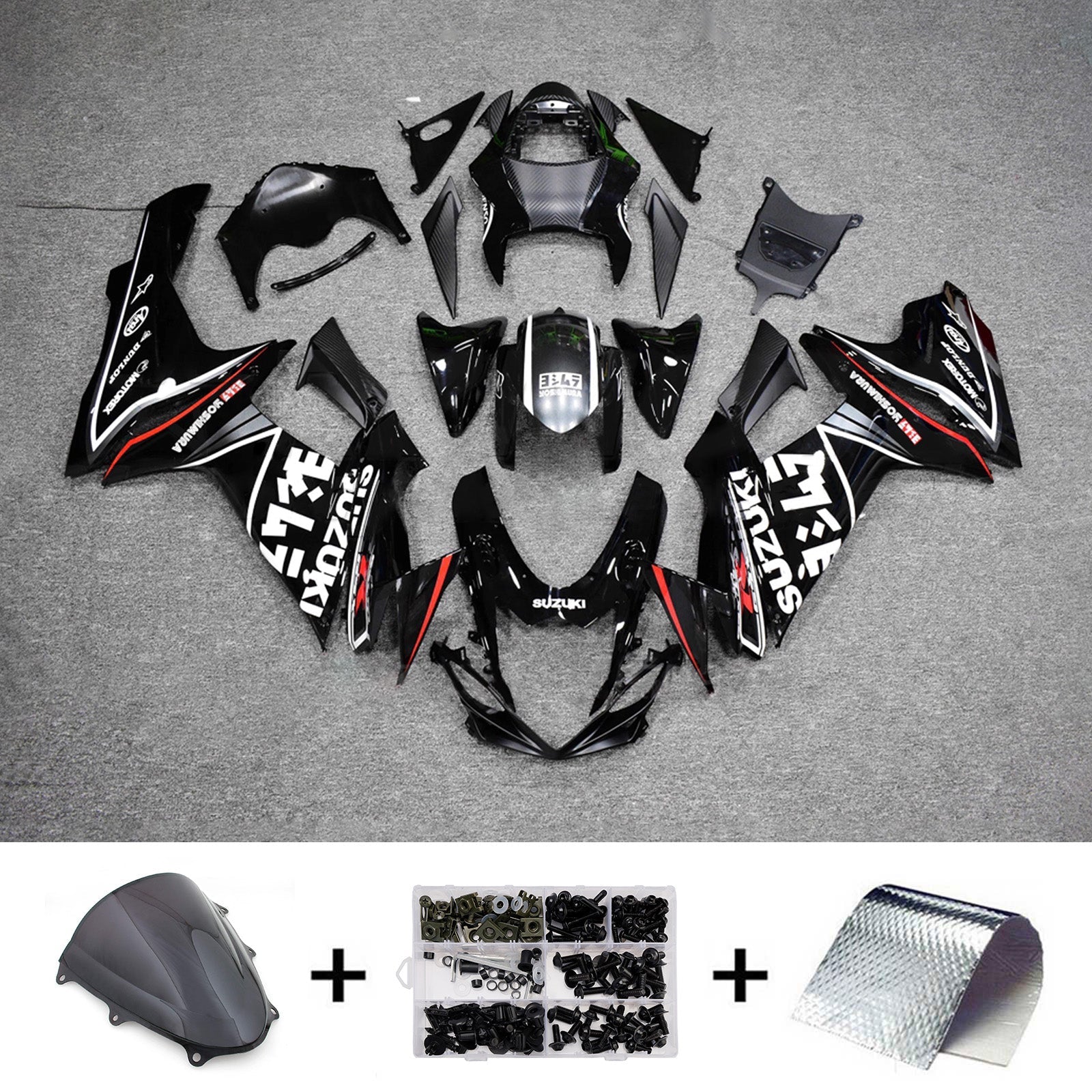 ABS-muovinen ruiskutettu suojasarja Suzuki GSXR 600/750 2011-2026 K11
