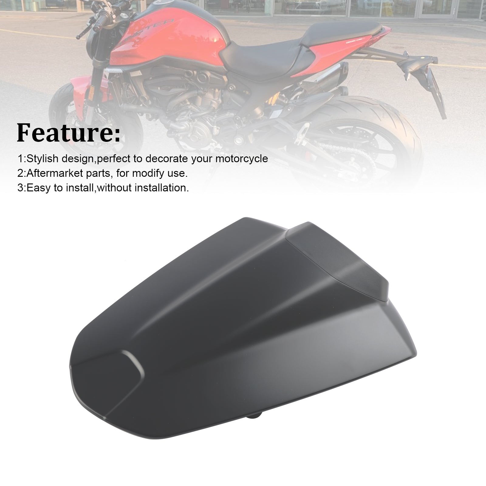 Capot de carénage de couvercle de siège arrière pour Ducati Monster 950 937 2021-2024